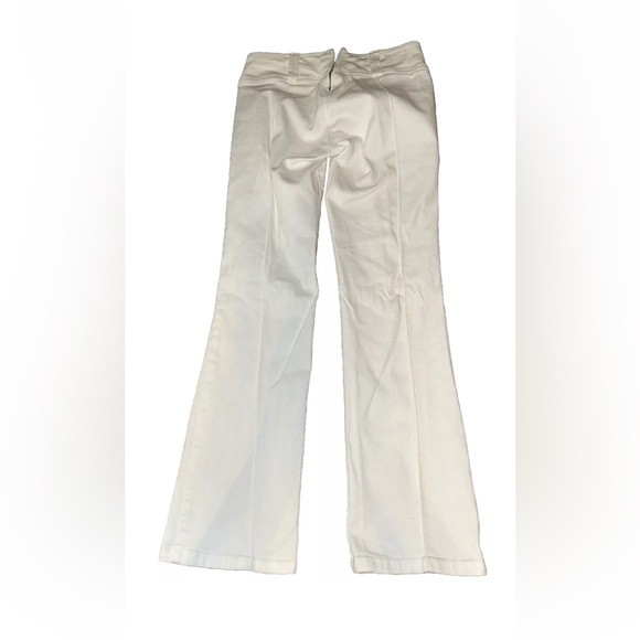 Vintage Tommy Hilfiger Pants Womens 6 White Denim Y2K Low Rise Boot Cut - Picture 2 of 12